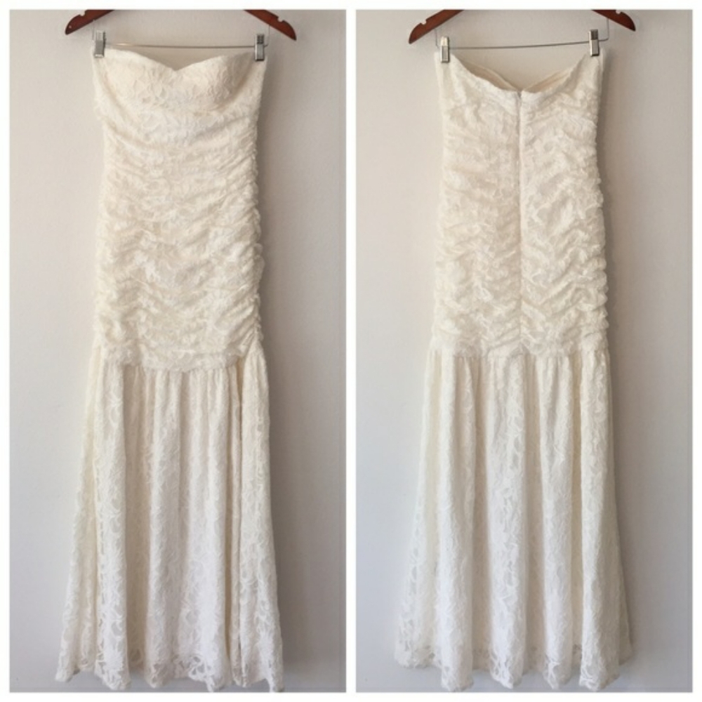 NWOT Simply Liliana strapless ivory wedding dress